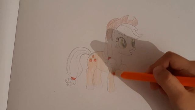 Эпл джек Apple Jack  #mylittlepony #unicorn #apple #пони #длядетей #drawing