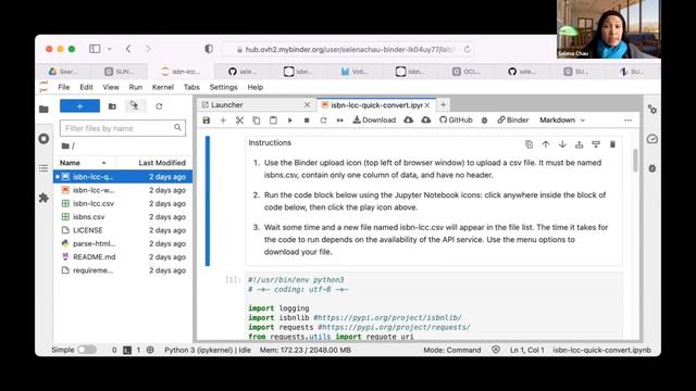 11: Intro to Python and API: Finding LC class data with ISBN for collections смотреть онлайн