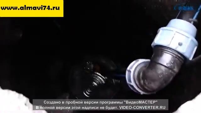 Установка фекального насоса в септик , дренажный насос