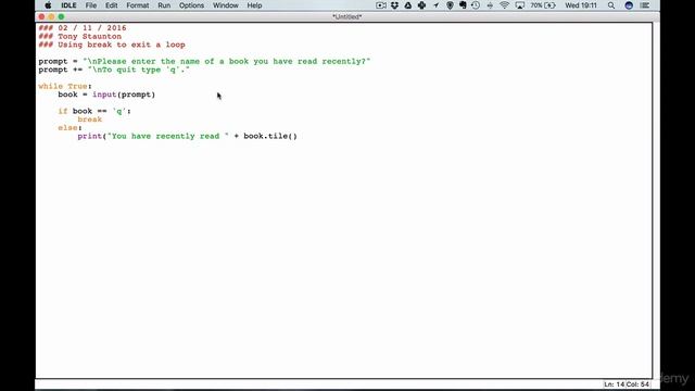 4 Using break to exit a loop ( python ) смотреть онлайн