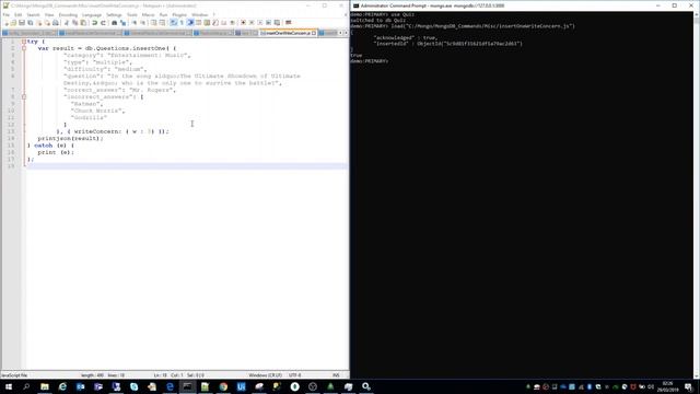 16. MongoDB - Insert One with Write Concern смотреть онлайн