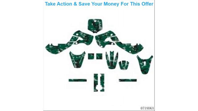Deal for KAWASAKI KX65 2000-2015 KLX110 2000-2009 Graphics Decals Stickers Full Camouflage Custom смотреть онлайн