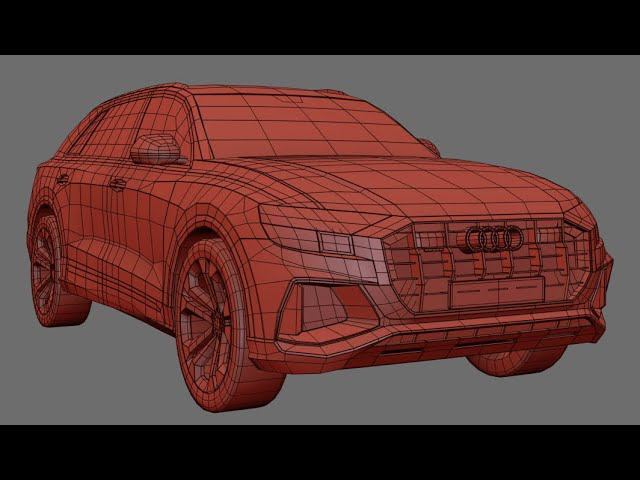 Процесс моделирования AudiQ8 смотреть онлайн