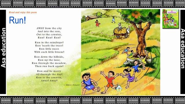 Poem 3 Run (English - Marigold, Grade 4, CBSE) Poem in Easy Hindi/English смотреть онлайн