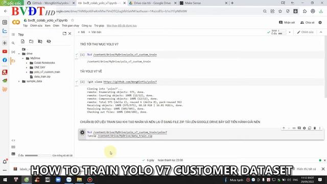 YOLO V7 | HOW TO TRAIN CUSTOM DATA ON GOOGLE COLAB смотреть онлайн
