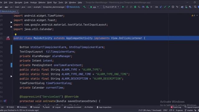 ANDROID - ALARM MANAGER WITH TIME PICKER TUTORIAL IN JAVA || смотреть онлайн