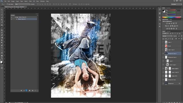 Modern Mix Art Photoshop Action Tutorial смотреть онлайн