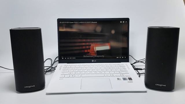 크리에이티브 CREATIVE T100 스피커 - 시연 영상