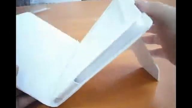 Lightake:Leather Case Skin Kick Stand Cover For Apple IPad White