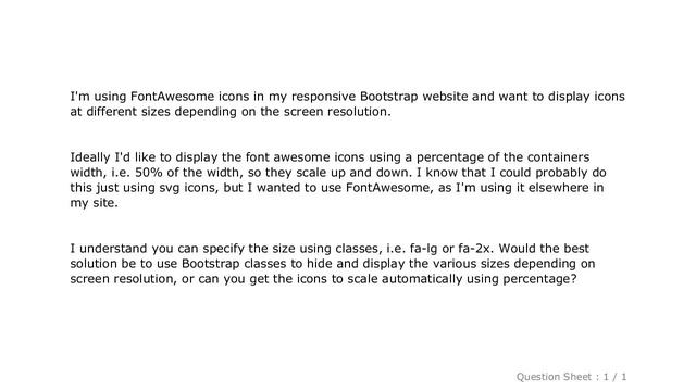 CSS : Responsive Size Font Awesome Icons смотреть онлайн