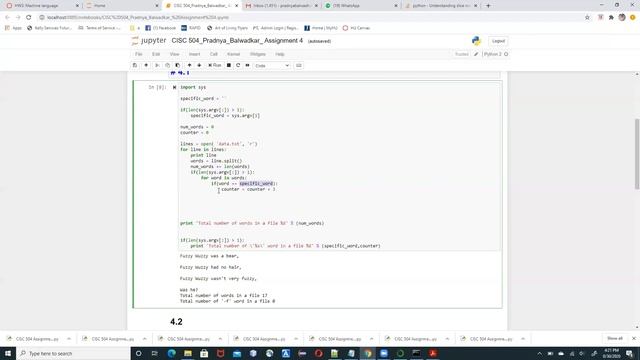 Assignment 4: Read a text file and find a specific word смотреть онлайн