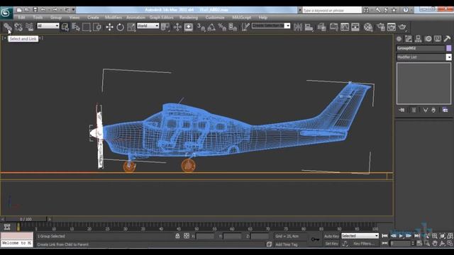 03 Анимация взлет и посадка самолета в 3d max смотреть онлайн