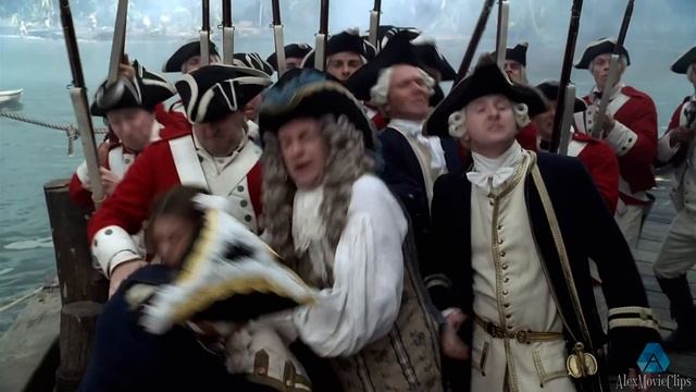 Jack Sparrow tries to escape the people of the governor and commander. Pirates of the Caribbean смотреть онлайн