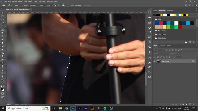 Cara mudah menghapus background di photoshop | Tutorial Photoshop #4 смотреть онлайн
