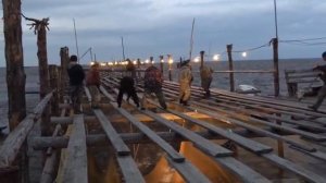 В Николаевске на Амуре перекрывают лиман ,рыба кета на нерест в реку амур не может зайти.