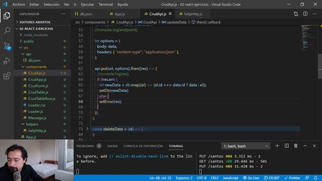 Curso React: 36. CRUD API: Peticiones HTTP a la API ( 5 / 5 ) - jonmircha смотреть онлайн