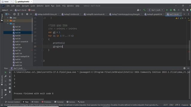 11. [ Android kotlin ] for loop kotlin - vòng lặp for - lập trình android căn bản - tuhoc.cc смотреть онлайн