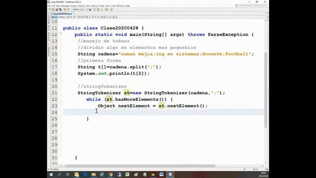Tokens en Java смотреть онлайн