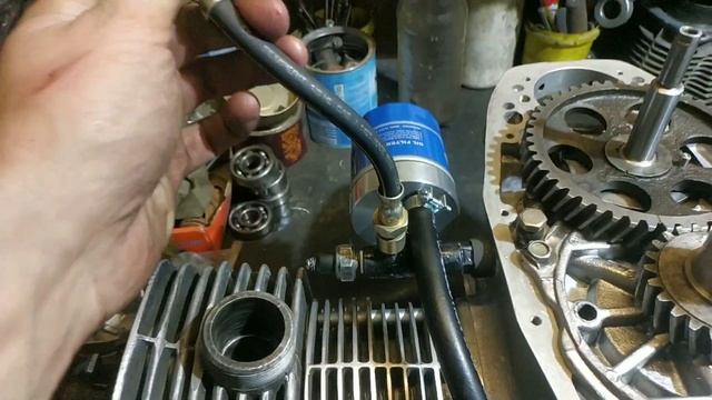 Изменённая маслосистема Днепра в собранном виде. смотреть онлайн