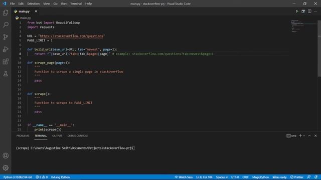 #1 Scraping Stack Overflow with Python | Beautiful Soup & Requests смотреть онлайн