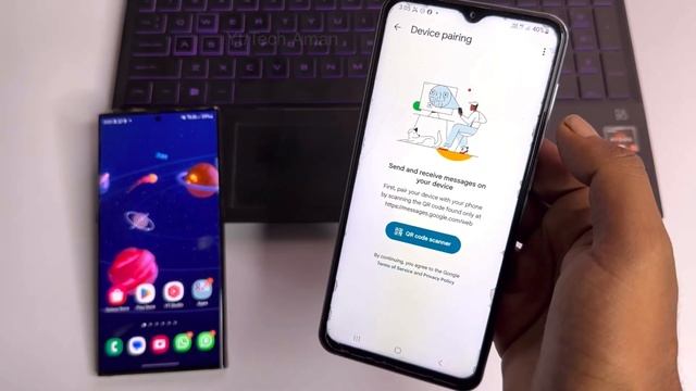 Dusra mobile ka SMS Apna phone me kaise dakha | Google messages Device pairing setups смотреть онлайн