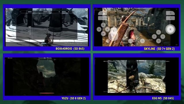 The Elder Scrolls V: Skyrim | Emulator Android Comparison | Yuzu vs Box64droid vs Skyline vs Egg NS смотреть онлайн