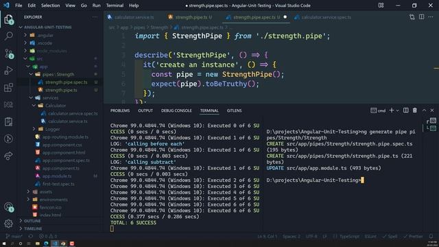 10. Write Test Case for the Angular Pipe using Isolated Unit Tests - Angular смотреть онлайн