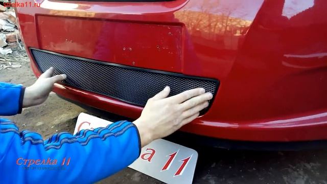Защита радиатора KIA CEED I (Черный) 2006-2010Г.В. - strelka11.ru смотреть онлайн