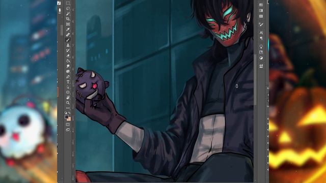 Halloween Keith cyberpunk Time lapse Voltron Speed paint Fan art смотреть онлайн