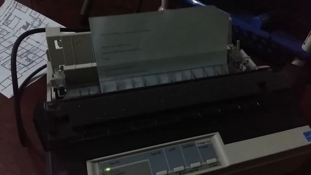 Epson LX 300 + II test print смотреть онлайн
