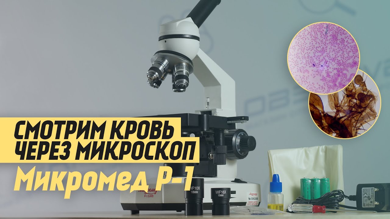 Лабораторный микроскоп Микромед Р-1 LED | ОБЗОР смотреть онлайн