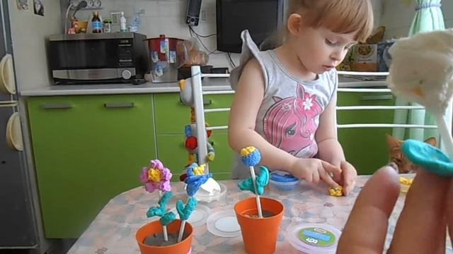 цветы из теста для лепки смотреть онлайн