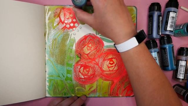Art Journal Page Tutorial with Tim Holtz Distress Glazes смотреть онлайн