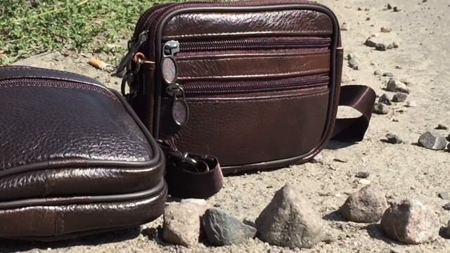 Мужская кожаная сумка 9947/9950 Brown смотреть онлайн