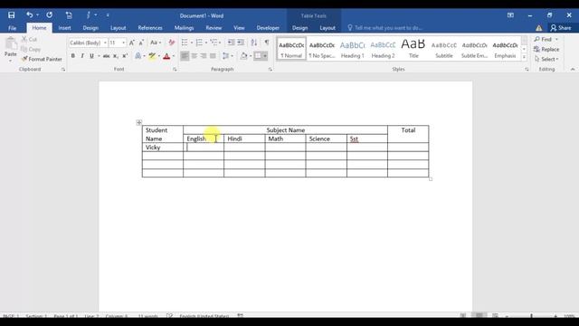 word me table kaise banaye | How to make table in MS Word in Hindi смотреть онлайн