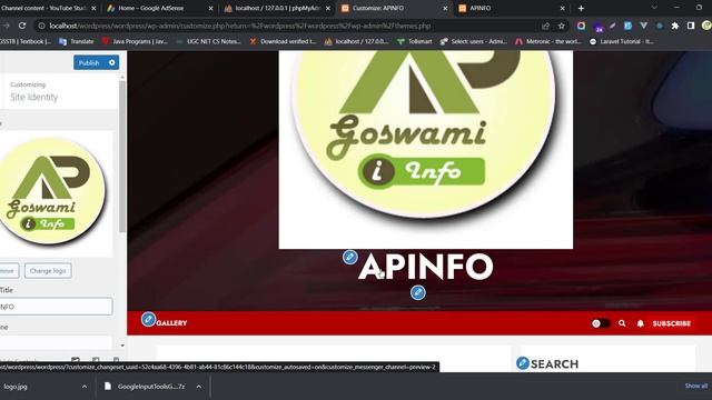 #wordpress Part#12 How to set Custom Logo & Title in Wordpress | In Gujarati | Amrutgiri Goswami смотреть онлайн