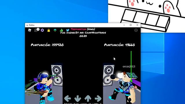 Probando mi Bongo Cat en funky friday Termination QT Mod смотреть онлайн