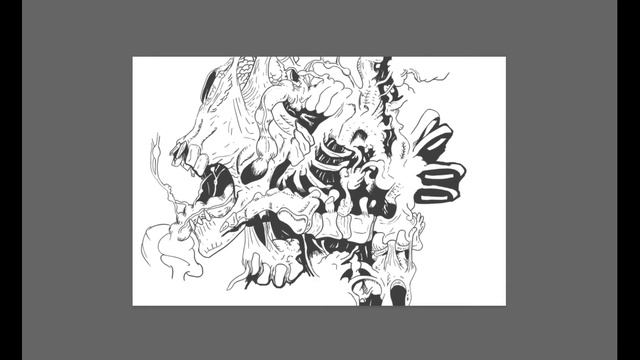 "Spine" Ink Masterpiece | Photoshop Speed Paint | Drunken Art смотреть онлайн