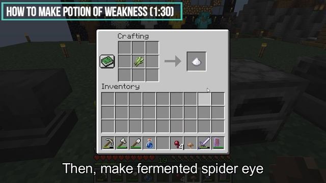 Minecraft: How to Make Potion of Weakness(1:30) смотреть онлайн