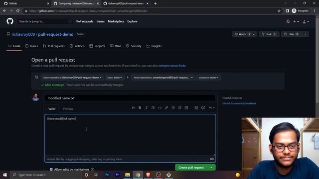 Pull Request | How to open and close a pull request | Git Complete Tutorial #4 | Aman Fangeria смотреть онлайн