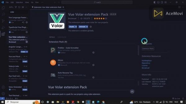 How to install vue.js using CLI and how to setup vscode for vue.js