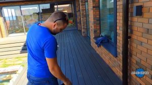 Монтаж террасной доски на металлический каркас. Бердск