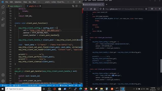 Esp32 POST and GET requests in ESP IDF environment for MySQL database #5 смотреть онлайн