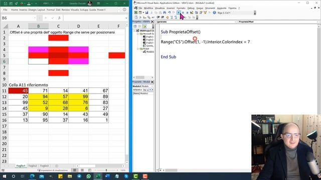 Excel VBA #12 Proprietà .OffSet che ci restituisce un posizionamento per un intervallo смотреть онлайн