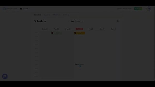 Расписание | Как работать с расписанием ученика и учителя | ProgressMe