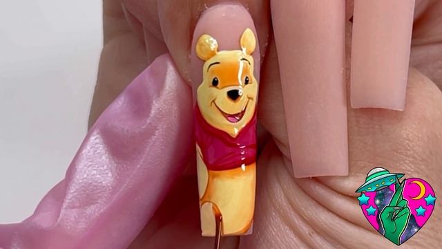 WINNIE THE POOH?? Nail Art Tutorial ‼️ 3D GEL! Shading techniques, character art! смотреть онлайн