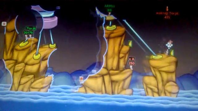 игра с другом. Worms Armageddon смотреть онлайн