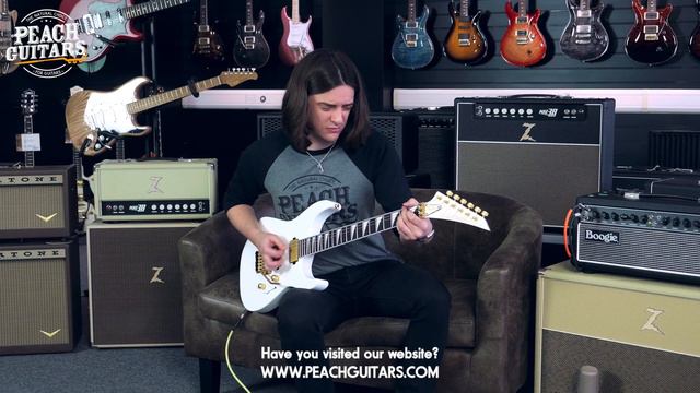 Jackson Custom Shop Soloist 2H - Snow White with Gold Hardware смотреть онлайн