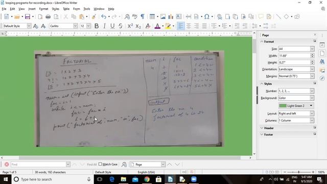 factorial python program смотреть онлайн