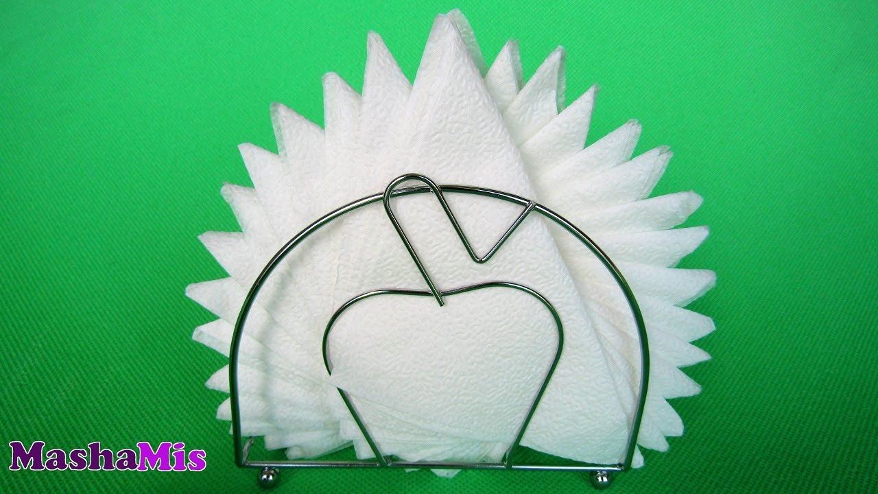 Как красиво сложить салфетки в салфетницу смотреть онлайн